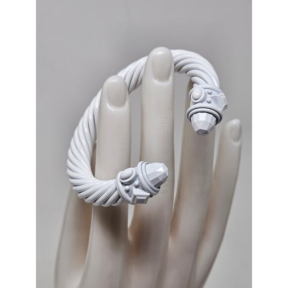 DAVID YURMAN white Aluminum Renaissance Cable Cuff Bracelet - Picture 8 of 14